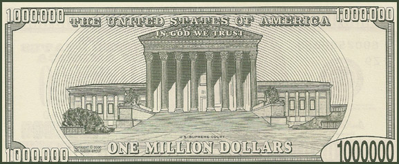 Million Dollar Bill back